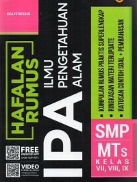 Image of Hafalan Rumus IPA SMP/Mts Kelas VII, VIII, IX
